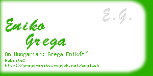 eniko grega business card